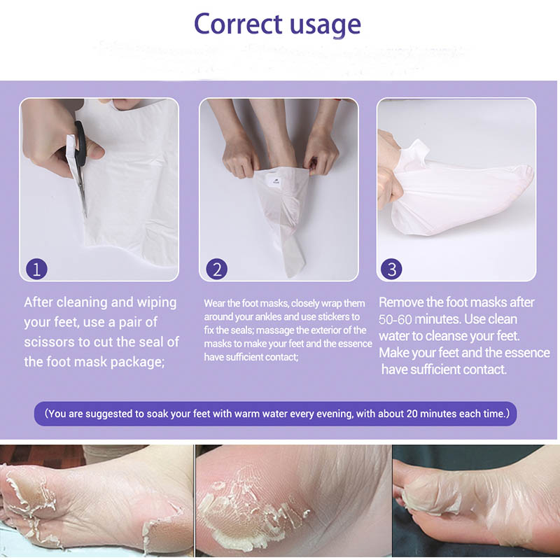 Usage of Exfoliating Foot Mask